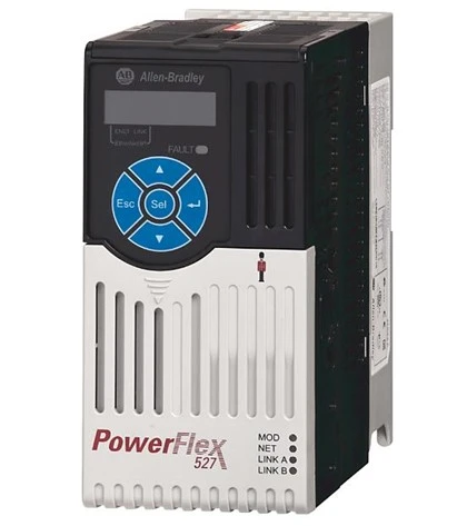 Allen-Bradley Powerflex 527 Drive 25C-D2P3N104, PowerFlex 527, 380-480 โวลต์ AC, 0.75 KW, กำลัง 1 แรงม้า, 2.3 แอมป์, งานปกติและงานหนัก, เฟรม A