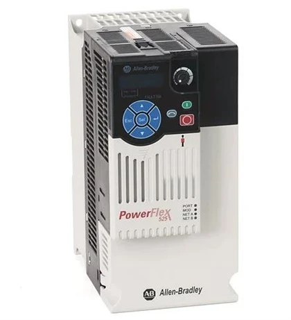 Allen-Bradley 25B-D037N114 ไดรฟ์ PowerFlex 525 AC พร้อม EtherNet/IP ในตัวและความปลอดภัย, 480 VAC, 3 เฟส, 25 HP, 18.5 KW หน้าที่ปกติ